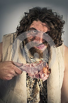 Realistic Caveman Eating