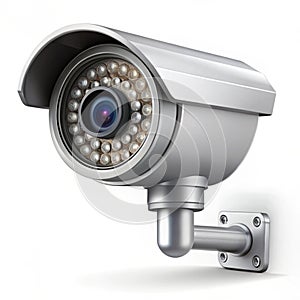 Realistic CCTV security camera isolated