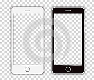 Realistic Cellphone Smartphone Vector of Touchscreen Phone frame Device photo