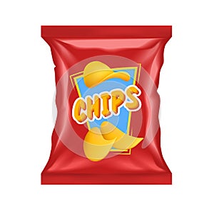 Realistic Chips Package photo