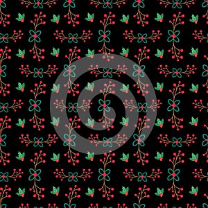Realistic christmas celebration pattern design