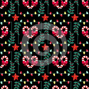 Realistic christmas celebration pattern design