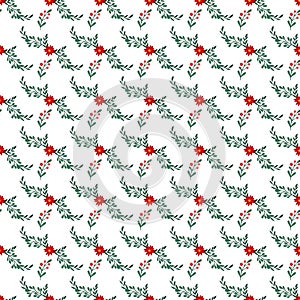 Realistic Christmas celebration pattern design