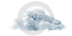 Realistic cloud isolated on transparent background