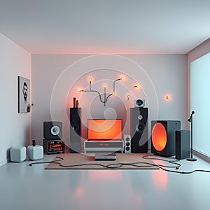 Realistic composition Internet of Things Smart Devices Concept