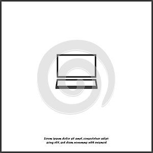 Realistic computer monitor, TV LSD. Various modern electronic gadget  illustration on white isolated background. Layers grouped