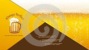 Realistic Craft Beer Composition