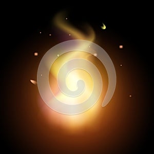 Realistic creative hot vector fire flames or blaze bonfire