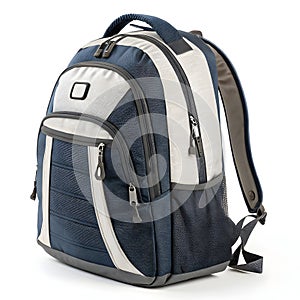 Realistic 3D insulated school backpack isolated on white background