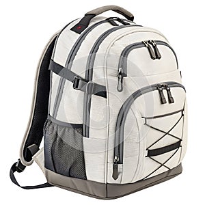 Realistic 3D insulated school backpack isolated on white background