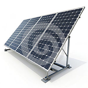 Solar panel 3D model realistic