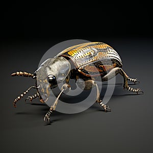 Realistic 3d Model Of A Weevil On Transparent Background photo