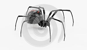 3D Render of Black Widow Spider