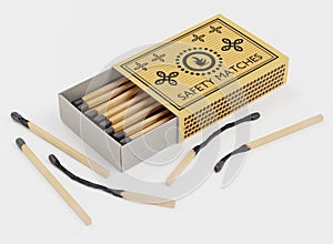 3d Render of Box of Matches