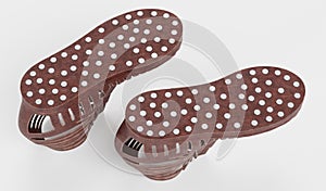 3D Render of Caligae Shoes