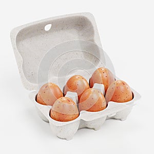 3d Render of Egg Box