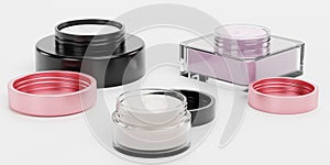 3D Render of Face Cremes
