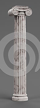 3D Render of Ionic Column