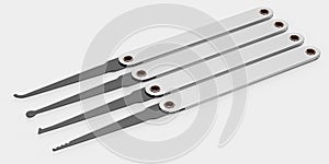 3D Render of Lock PIcks