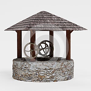 3D Render of Medieval Well