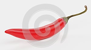 3D Render of Red Chilli