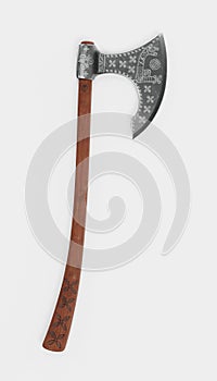 3D Render of Viking Axe