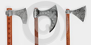 3D Render of Viking Axes
