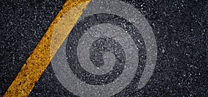 Realistic 3D Road Surface with Markings photo