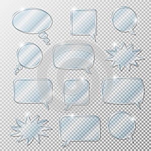 Transparent speech bubbles.