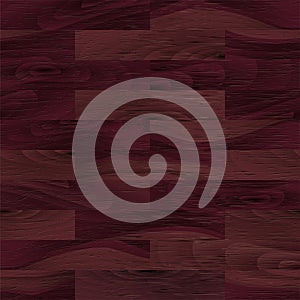Realistic Dark Red Wood textured seamless pattern. Wooden plank, board, natural black floor or wall repeat texture