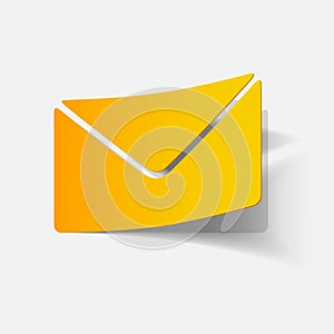 Realistic design element: newsletter