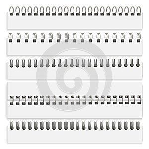 Realista detallado  tridimensional hierro cableado espirales colocar. 