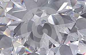 Seamless diamond pattern -  illustration of crystallic background