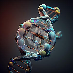 Realistic DNA illustration, 3d DNA illustration, High resolution DNA illustration, DNA, illustration, 3d illustration