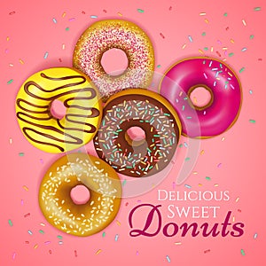 Realistic Donuts Illustration