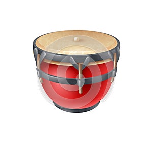 Realistic Drum Illustration