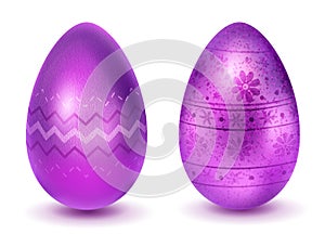 Realistic Easter eggs