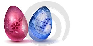 Realistic Easter eggs