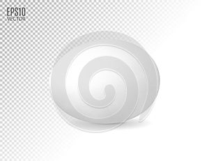 Realistic egg icon, isolated on transparent background. Vector illustration