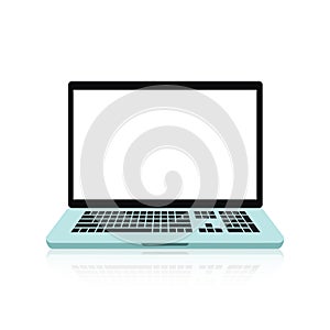 Realistic electronic devices - computer monitors, desktops, laptops