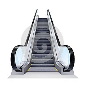 Realistic Escalator Illustration photo