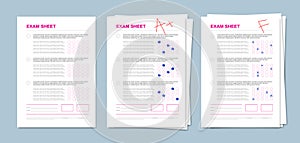 Realistic Exam Sheet Set