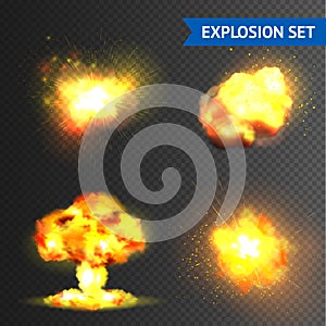Realistic Explosions Set photo