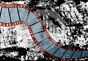 Realistic film strip vector