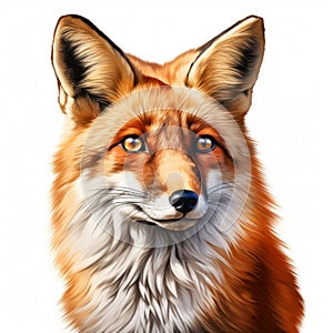 Realistic Fox Illustrations: Digital Airbrushed Animal Drawings