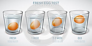 Realistic glass glasses infographics photo