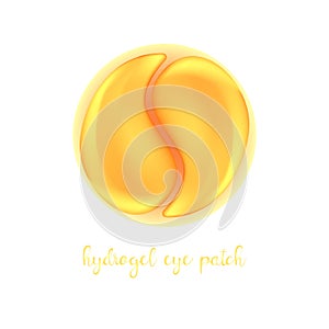 Realistic golden hydrogel eye patch