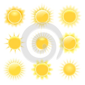 Realistic heating suns