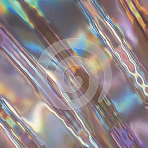 Realistic Holographic Iridescent Leather Texture