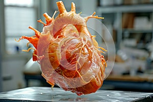 Realistic Human Heart Model for Medical Education and Cardiovascular Study